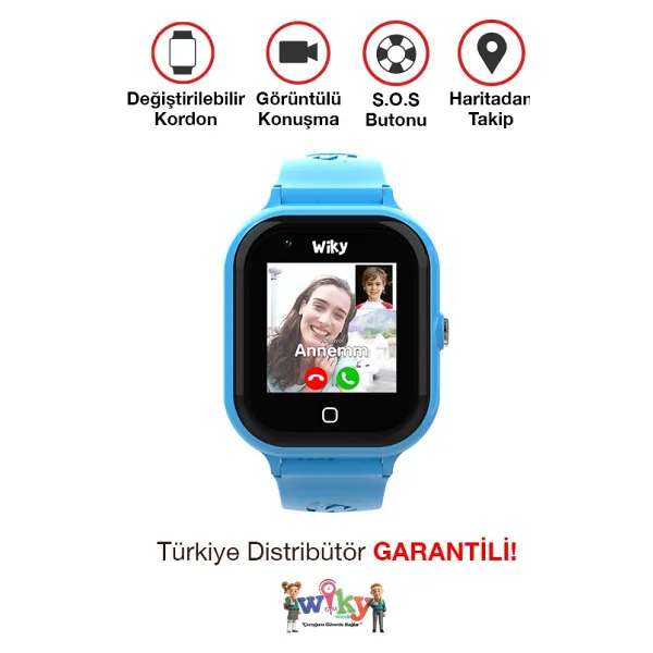 Wiky Watch 4S Mavi Akıllı Çocuk Saati