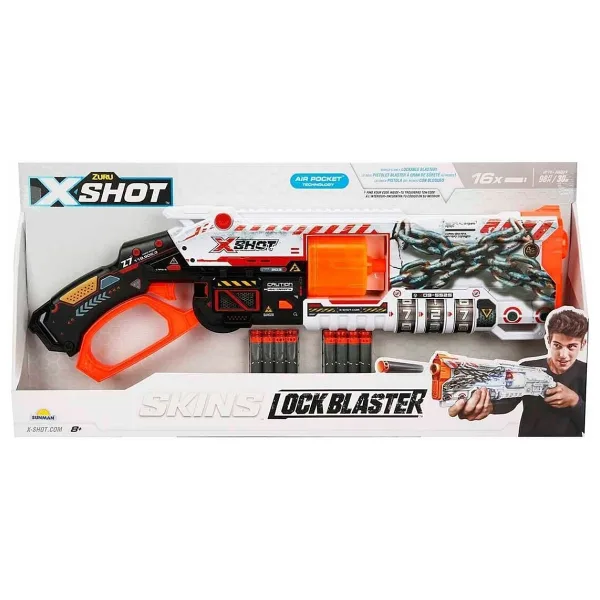 X-Shot Skins Lock Blaster 16 Dartlı