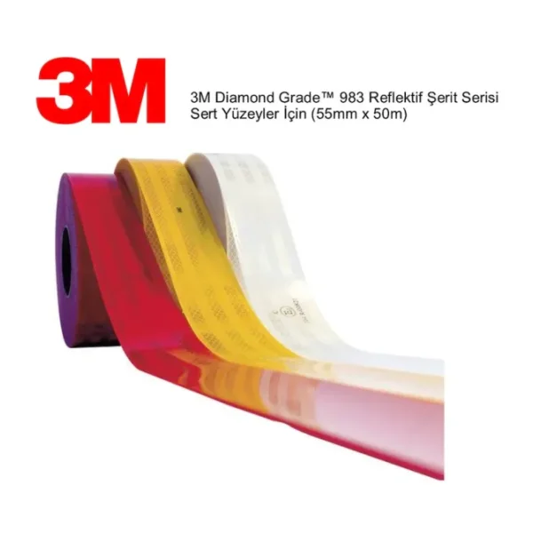 3M Kırmızı Diamond GradeTM 983 Reflektif Şerit 1 m