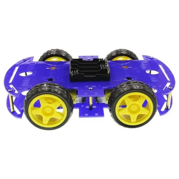 4WD Mavi Şase Tekerlekli Araba Kiti