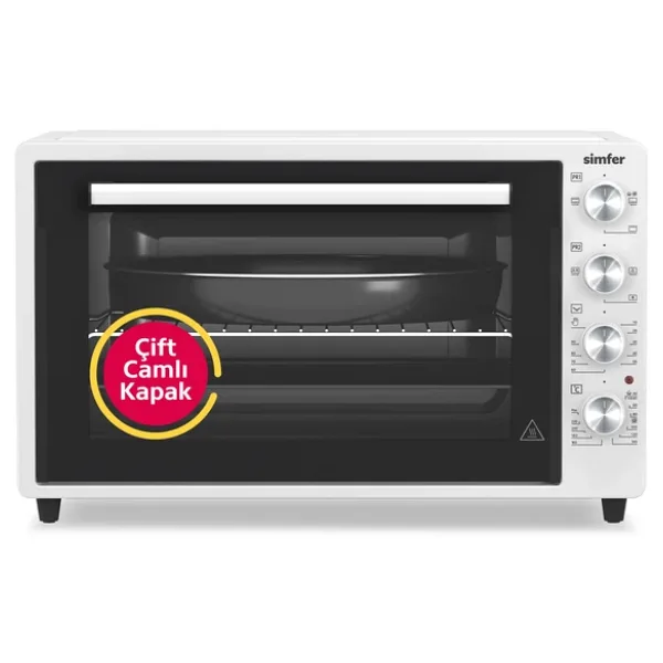 7032 Beyaz 70 Lt Turbo Fan Mini/Midi Fırın - 4 Fonksiyon, Yoğurt Yapma & Buz Çözme Özellikli