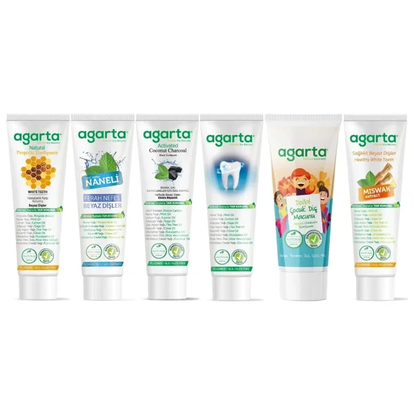 Agarta Doğal Diş Macunu 100ML Karma (6 Lı Set) Avantaj Paket