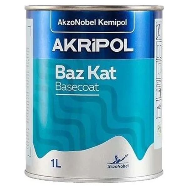 Akzonobel Akripol Bazkat Mercedes DB149 Polarweıss Akrilik Sonkat Oto Boyası 1 Litre