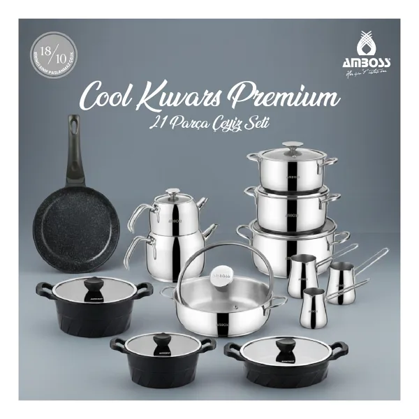 Amboss Kuvars Cool 21 Parça Premium Çeyiz Seti
