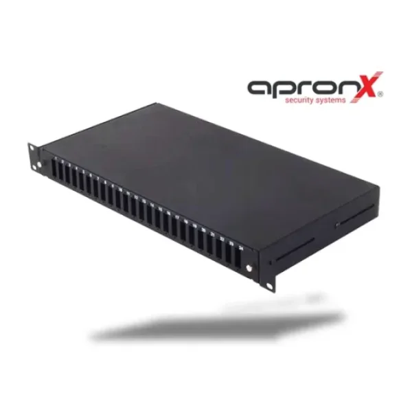 Apronx 24 Port Sc Dx Fiber Optik Patch Panel Kasetli Kızaklı