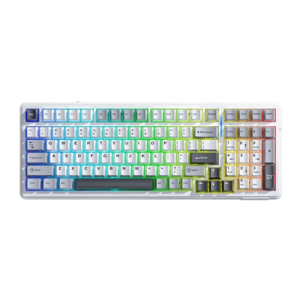 AULA F99 PRO 3 MODLU RGB HOT SWAP MEKANİK NİMBUS V3 SWİTCH KABLOSUZ MAKROLU GAMİNG KLAVYE GRADYAN MAVİ