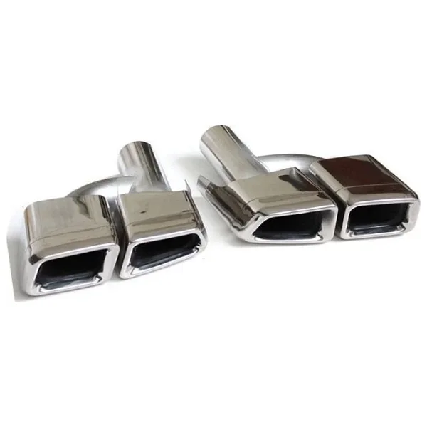 Autogp Mercedes w204 w213 c63 e63 amg egzoz ucu set krom 4 çıkış kare