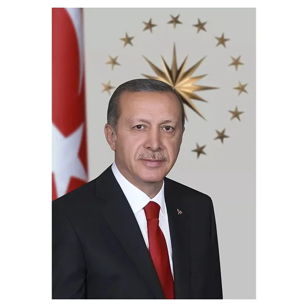 BAYRAKAL Cumhurbaşkanı Posteri Raşel Kumaş, Recep Tayyip Erdoğan Posteri - 100x150cm