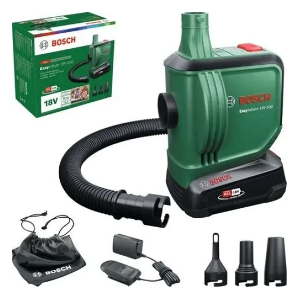 Bosch EasyInflate 18V-500 Tek Akülü 2 Ah Araç Kompresörü