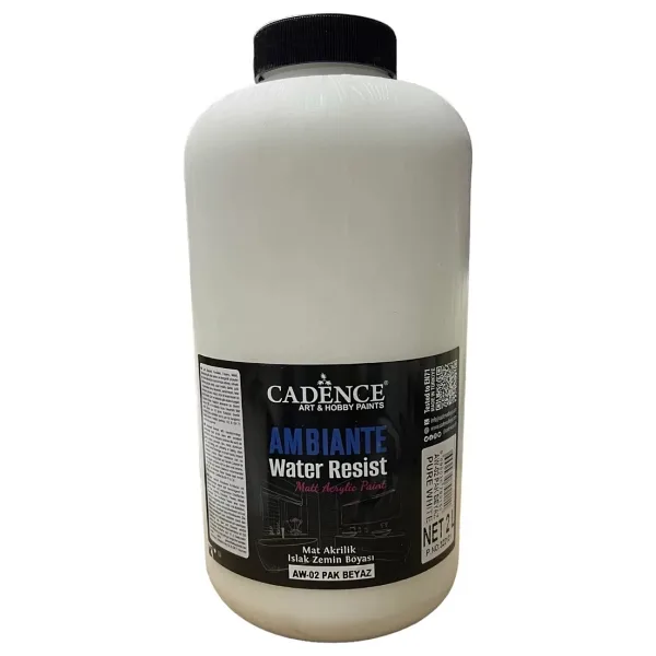 Cadence Ambiante Islak Zemin Boyası AW02 Pak Beyaz 2000ML + Katalizör 80GR