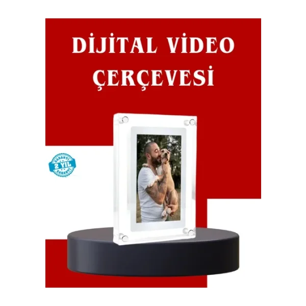 Çift Stereo Hoparlörlü 7 Inç Dijital Fotoğraf Çerçevesi - Zengin Ses Deneyimi