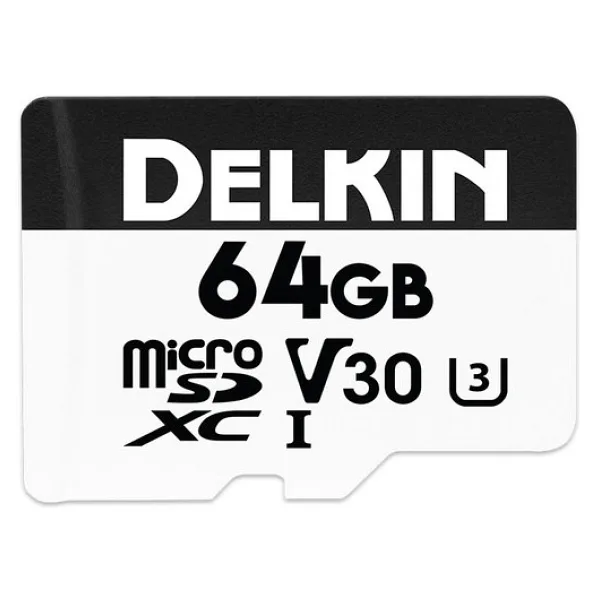 Delkin Devices HyperSpeed UHS-I U3 V30 64 GB Micro SD Kart