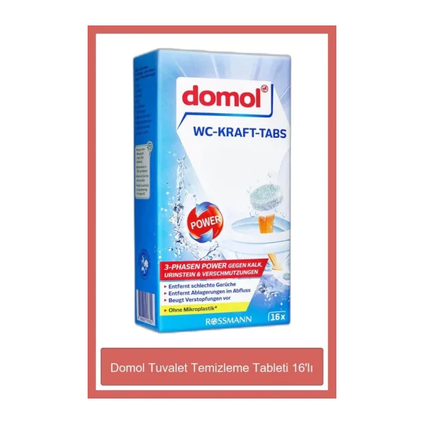 Domol Tuvalet Temizleme Tableti 16'lı