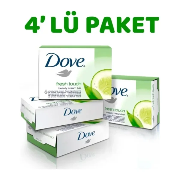 Dove Cream Bar Fresh Touch Güzellik Sabunu 100 gr 4 Adet