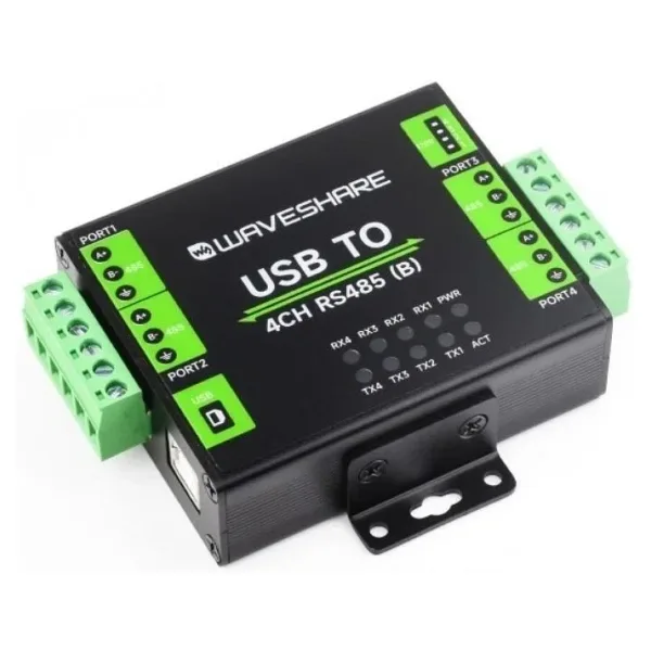 Endüstriyel USB'den 4 Kanallı RS485 Dönüştürücü (B) - CH344L Çip