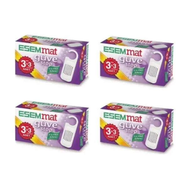 Esemmat Güve Stop 3 Askı + 3 Çekmece 4'lü