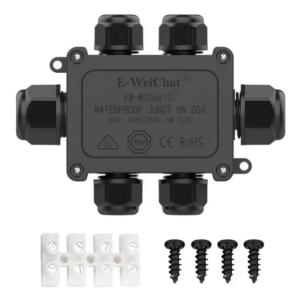 EW-M2068S-6T 6-Yollu Su Geçirmez Kablo Bağlantı Kutusu