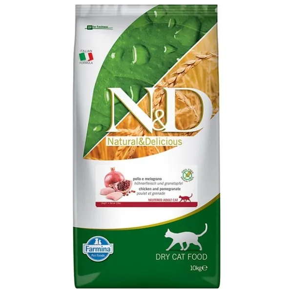 Farmina Prime Tavuk & Nar Neutered Kedi Maması, 10 kg