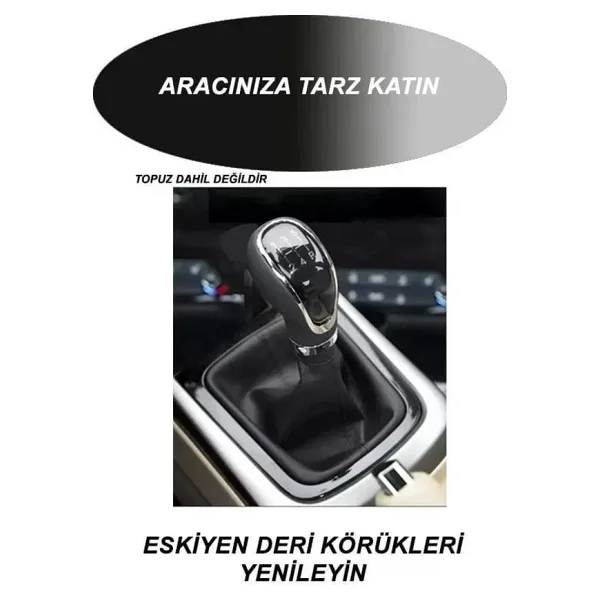Ford Focus Trend Uyumlu Araç,araba,oto Vites Körüğü Siyah Dikiş