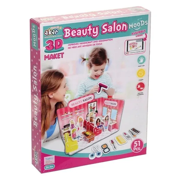 Güzellik Salonu Maket 3 Boyutlu Puzzle