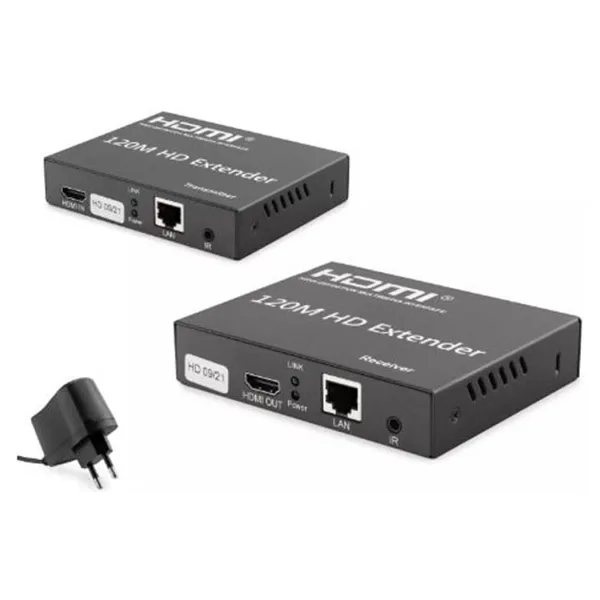 Hadron Hdx1348 120M Hdmi Extender 3840 x 2160 @30Hz 4K Siyah