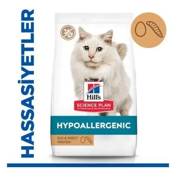Hill's Hypo-Allergenic Yumurta ve Böcek Proteinli 7 kg Yetişkin Kedi Maması