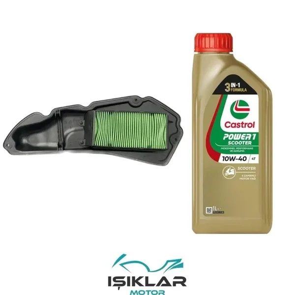 Honda Pcx 21 24 Castrol Yağ Ve Hava Filtre Bakım Seti Bs0012