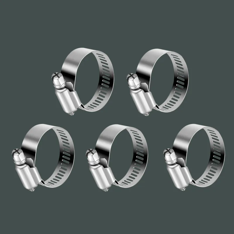 Hortum Kelepçesi Tork Ayarlı 13X19 Mm Paslanmaz Çelik Boru Metal Kelepçe Ayarlanabilir Klips 5 Adet