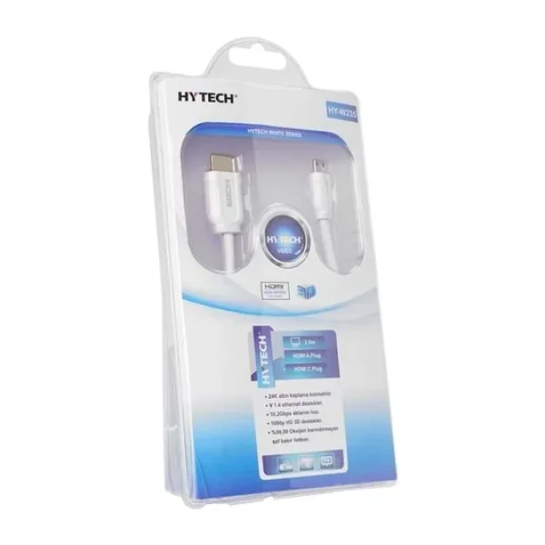Hytech 24K Altın Kaplama Konnektör 1080P Hd 3D Destekler Hdmı A Plug Hdmı C Plug