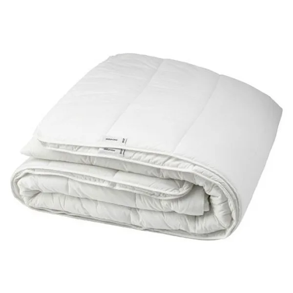 IKEA Çift Kişilik Dört Mevsimlik Yorgan 240X220 cm Beyaz-Oluklu Lif Yorgan - 220 x 240 cm