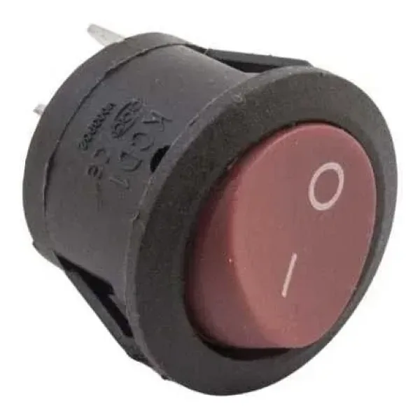KCD1-2 ON-OFF Anahtar 2 Pin Kırmızı