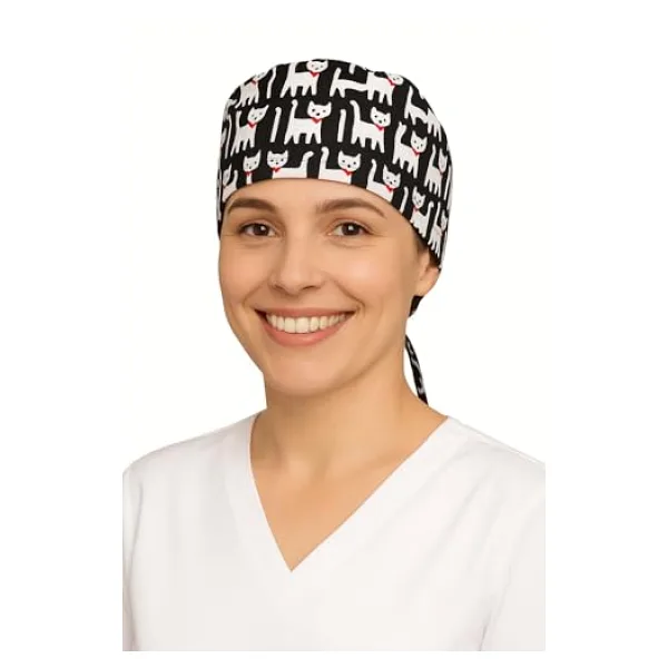 Kedili Doktor Hemşire Aşçı Cerrahi Bone Hastane Bone Bandana M011