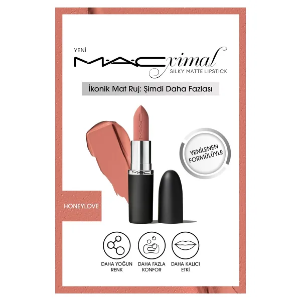 M.A.C Macximal Silky Matte Honeylove Stick Ruj