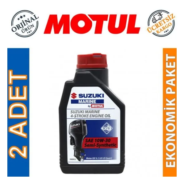Motul Suzuki Marine 4T SAE 10W-30 1 Lt Tekne Motor Yağı (2 Adet)