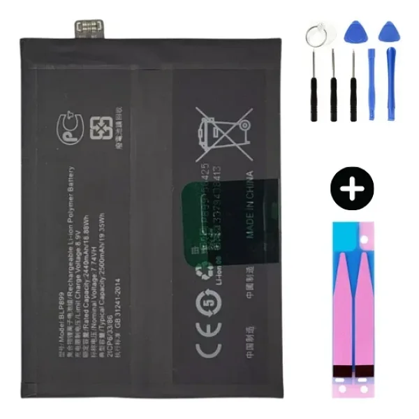 Oppo Find X5 Pro Blp899 Uyumlu A Kalite Batarya Pil + Montaj Seti