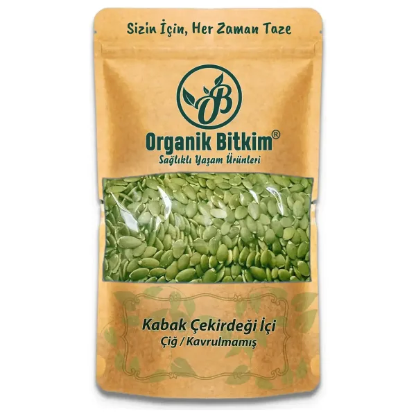Organik Bitkim Kabak Çekirdeği İçi Çiğ 1000 gr