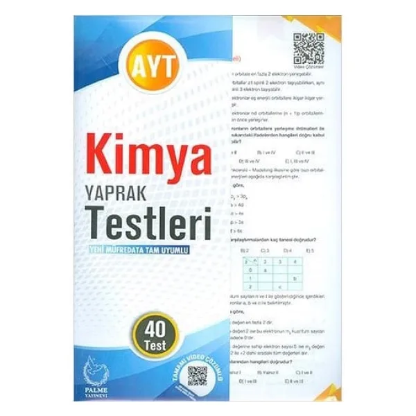 Palme Yayınevi AYT Kimya Yaprak Test