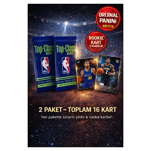 Panini Nba Top Class 2024 Koleksiyonluk Basketbolcu Kartları + 8 Paket (64 Adet Kart)