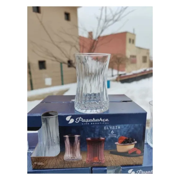 Paşabahçe elysia kristal çay bardağı - 6 lı çay bardak