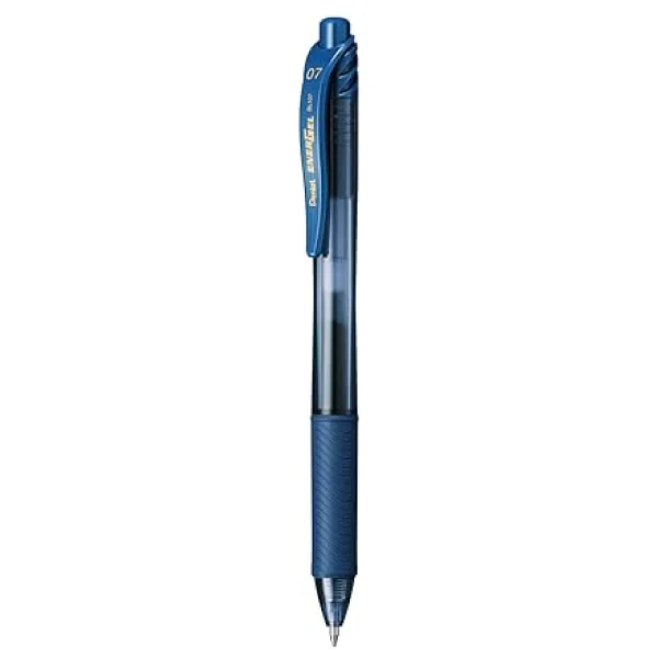 Pentel EnerGel X BL107-CAX jel tükenmez kalem, deniz mavisi, 0,7 mm çizgi kalınlığı, baskı mekanizması, doldurulabilir