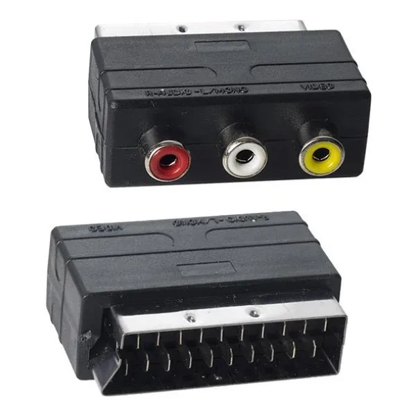 PM-2067 Scart Erkek-Rca Dişi Ara Mini Adaptör