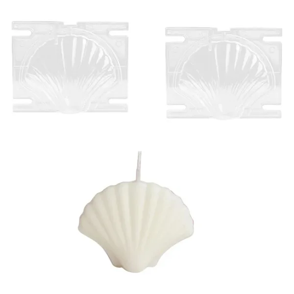 Poli Karbon Sert Plastik Shell Mum Kalıbı Küçük Boy 9,3X7,1 CM