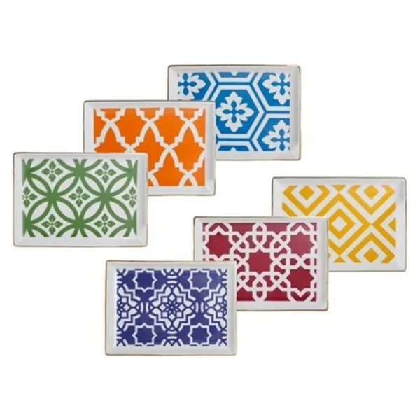 Porland Morocco Kahvaltı Tabağı 18 cm 6'lı Karma Renk