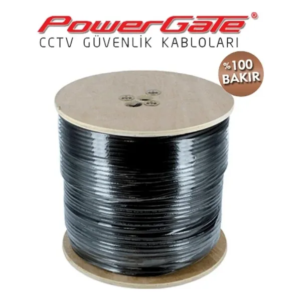 PowerGate OUT 500mt, 2+1 (2x0,50+0,33) %100Bakır, DIŞ ORTAM CCTV Güvenlik Kablosu