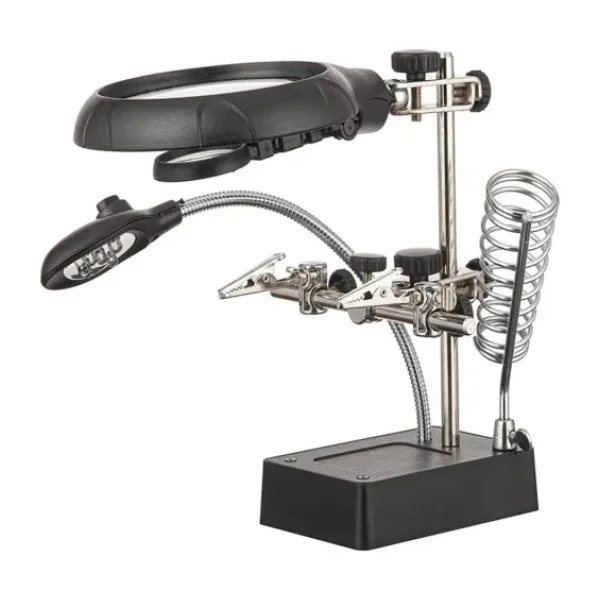 Powermaster MG16129-C Mini Büyüteç Havya Standı