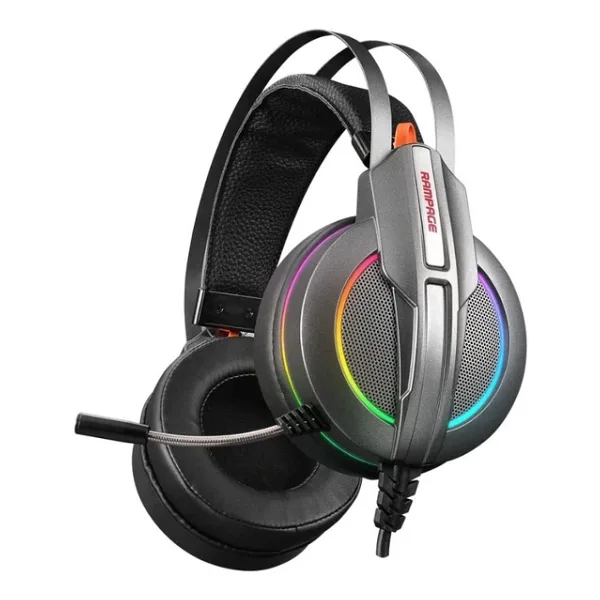 Rampage Stark RM-K6 RGB 7.1 USB Kablolu Kulak Üstü Oyuncu Kulaklığı