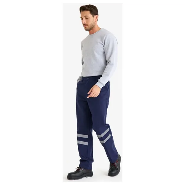 Reflektörlü İş Pantolonu Gabardin