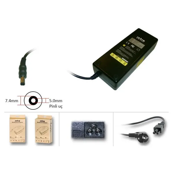 RETRO Hp Compaq 120W Pinli Uç Notebook Adaptör RNA-HC05