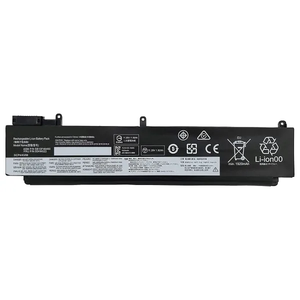 RETRO Lenovo ThinkPad T460s, T470s Notebook Bataryası - Ver.2 (Alt)