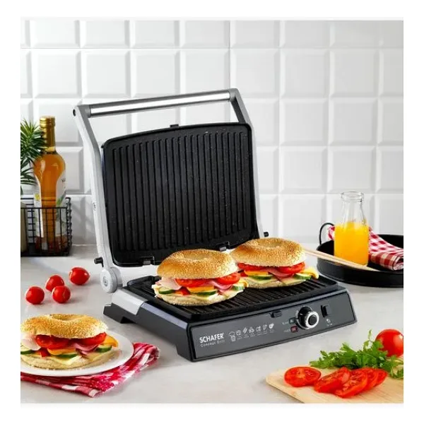 Schafer Concept Grill 2000 W Tost Makinesi Siyah
